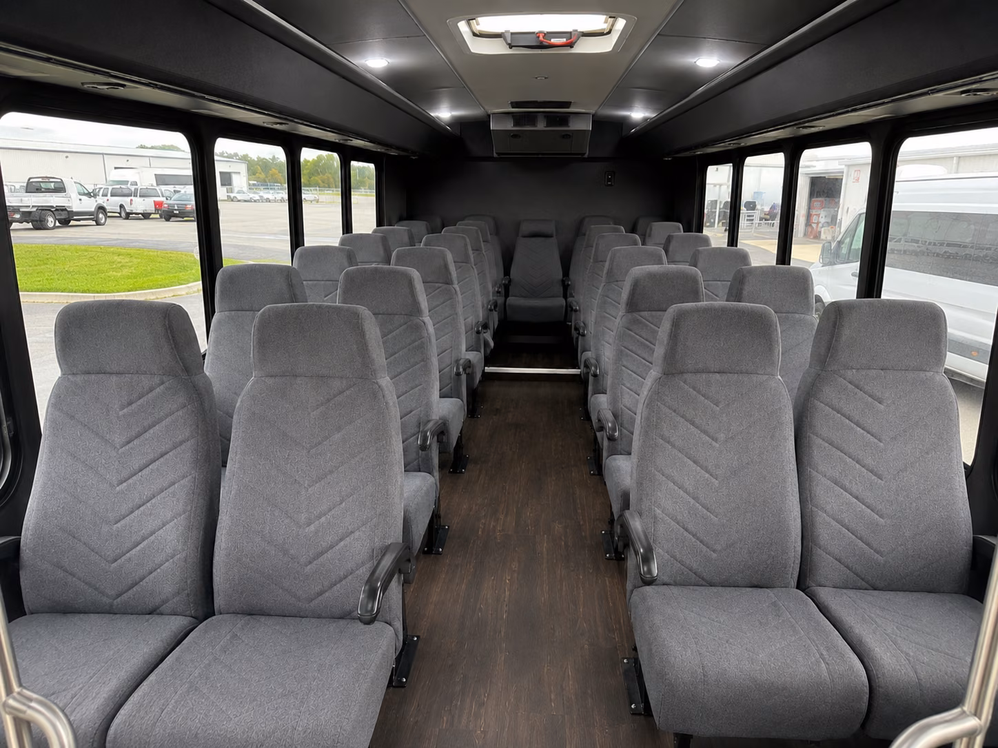salinas 18 passenger minibus inside