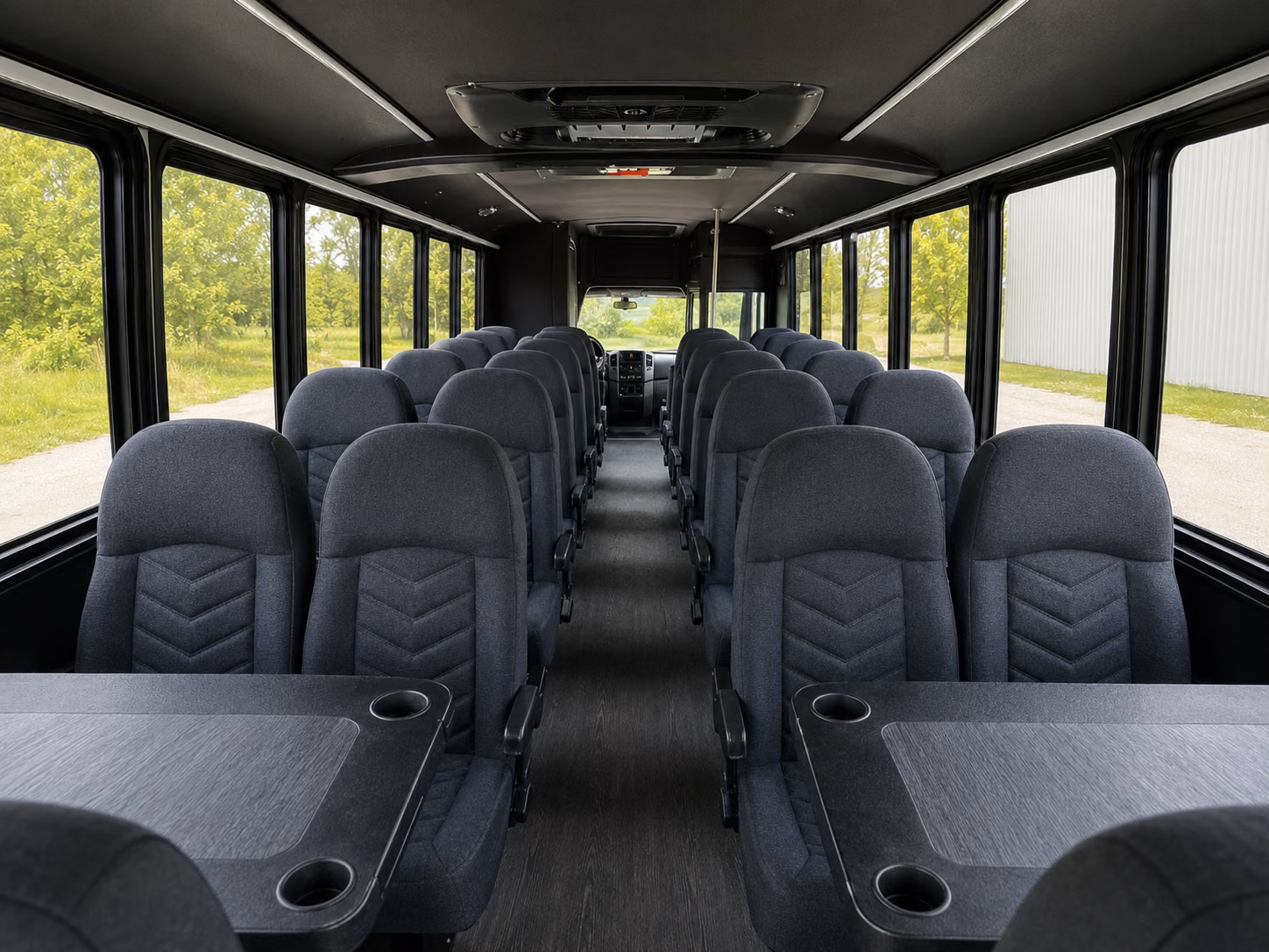 salinas 18 passenger minibus interior