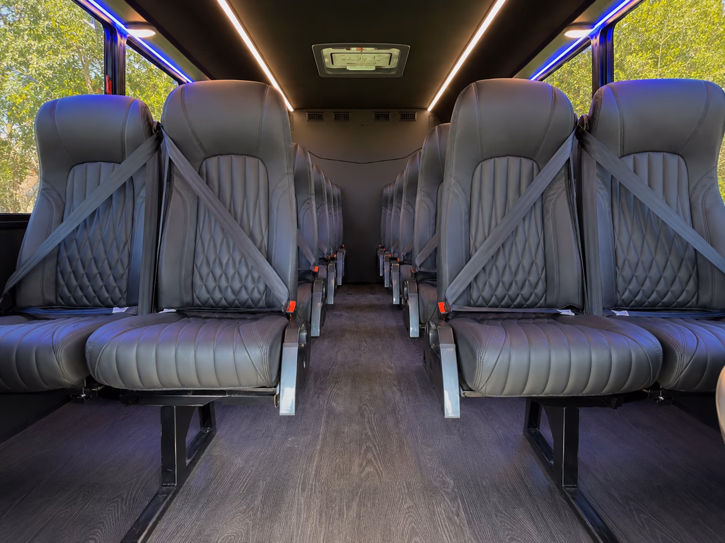 salinas 20 passenger minibus inside