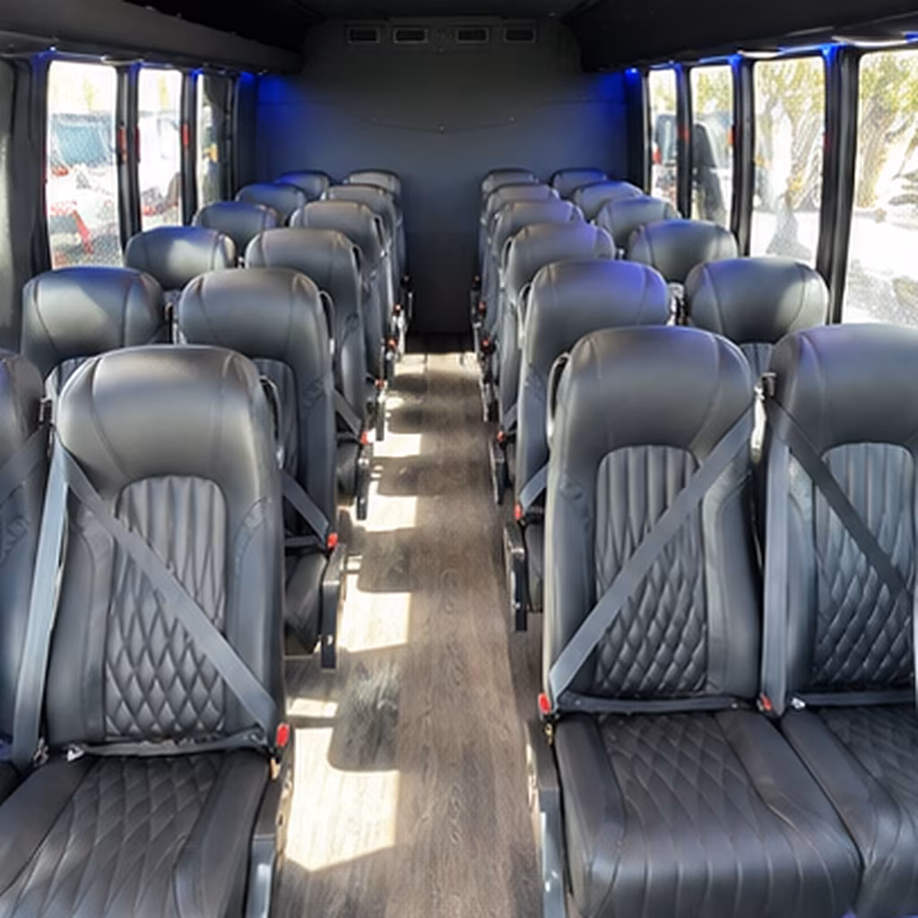 salinas 25 passenger minibus interior
