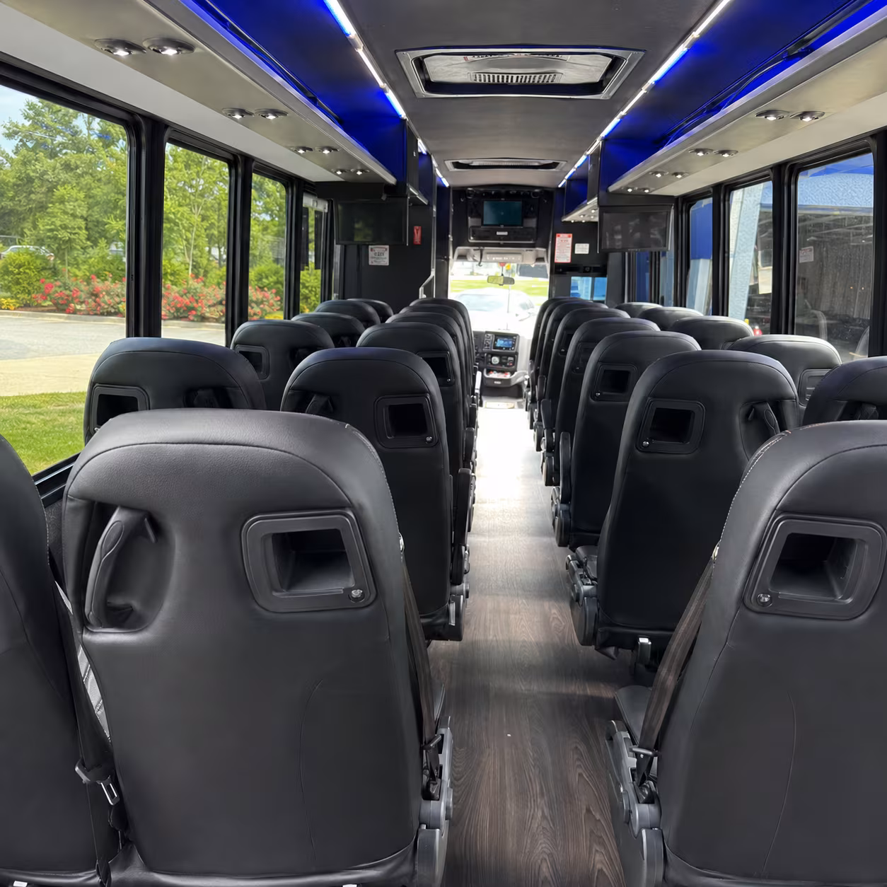 salinas 30 passenger minibus inside
