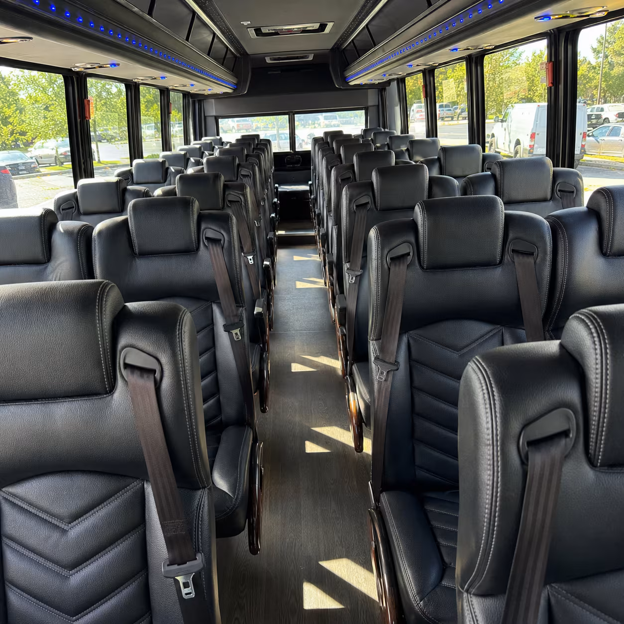 salinas 35 passenger minibus inside