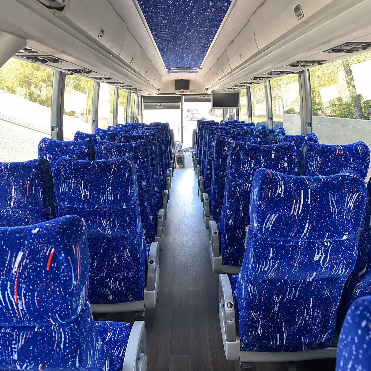 salinas 50 passenger charter bus interior