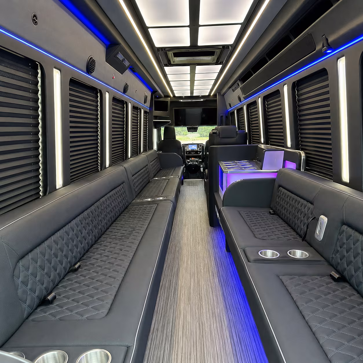 salinas party bus inside