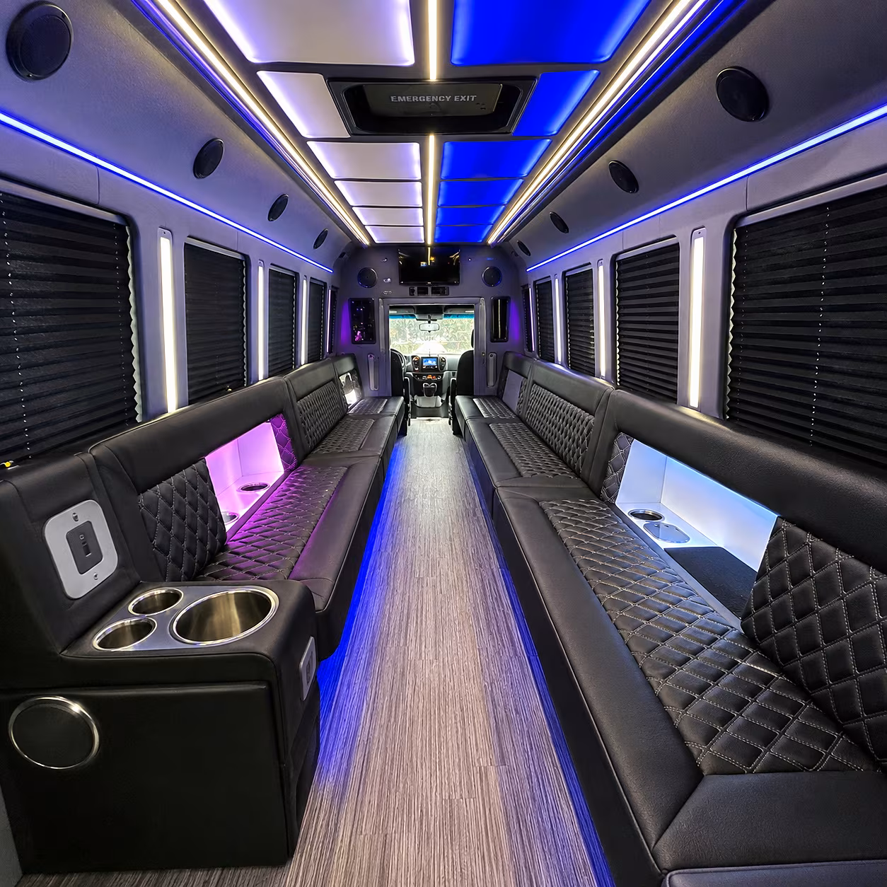 salinas party bus interior